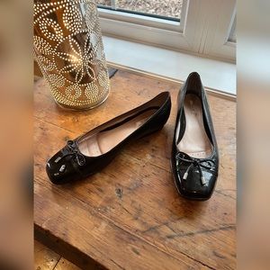 Geox Respira Patent Leather Ballerina Flats